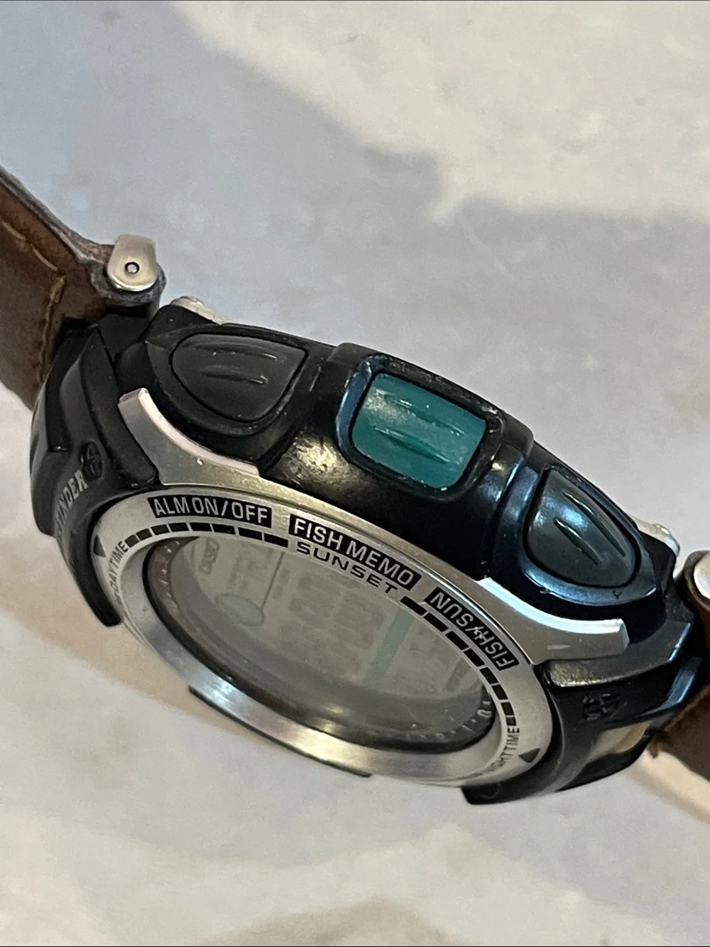Casio Pathfinder Digital Watch in Black and Brown 45mm